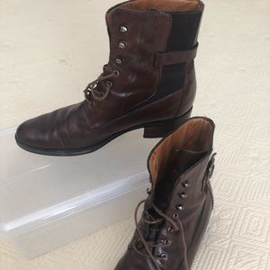 Red Shoe Italian ankle boots